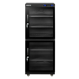 HOKUTO 防湿庫・ドライボックス HK-200　HKシリーズ200L ワイドタイプ　5年保証送料無料　タッチスクリーン搭載全自動除湿機能　内蔵LED　カメラやレンズのカビ対策楽々、静音、無振動カメラ保管庫　父の日|母の日|プレゼント