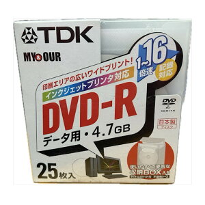 ���󂠂聟�yTDK�zDVD-R �f�[�^�p 4.7GB 25������ 1�`16�{���L�^�Ή� ���[BOX���� DR47PWD25FMY