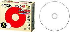 終売　★DVD+R85PWB5S　TDK 5枚組（2.4-8倍速・片面2層8.5GB・PW・10mm）