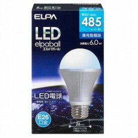 終売　★LDA6D-H-G572　ELPA LED電球　E26口金　A型　昼光色相当　485lm 60W形