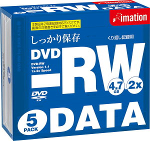 ���󂠂聟�y�C���[�V�����zDVD-RW �f�[�^�p 4.7GB 2X 10mm�P�[�X���� 5������ ����Ԃ��L�^�p DVD-RW7.7PBE×5