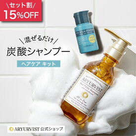 【公式】炭酸 炭酸シャンプー 炭酸パック オールインワン コンディショナー スカルプケア ビタミンC キット ビタミンC誘導体 スキンケア 炭酸コスメ レディース セール 育毛 ハリ ヘアケア 泡 頭皮 | DONNEO ビタソーダパウダー ARYURVIST ヘアピチュシャンプー