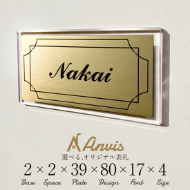 クリア台付き 表札 立体 プレート 貼るだけ 戸建て 門柱用 屋外 マンション ポスト 日本製 アクリル オーダー 犬 猫 花柄 ネームプレート 玄関 貼り付け 両面テープ ガラス調 おしゃれ