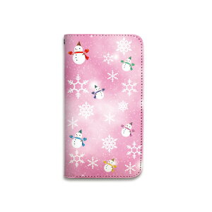 【期間限定全品ポイント10倍】手帳型 スマホケース ベルトなし 全機種対応 携帯ケース マグネットなし 雪だるま キラキラ ファンシー 結晶 かわいい スマートフォン iPhone17 Pro Max Plus 16 15 14 X