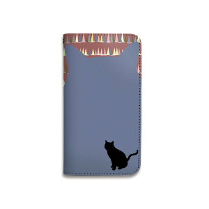 【期間限定全品ポイント10倍】手帳型 スマホケース ベルトなし 全機種対応 携帯ケース マグネットなし 動物 猫 バイカラー スマートフォン ケース iPhone16 Pro Max Plus SE 15 14 13 12 11 Xperia GALAXY Pix