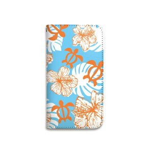 【期間限定全品ポイント10倍】手帳型 スマホケース ベルトなし 全機種対応 携帯ケース マグネットなし ハワイアン ホヌ ハイビスカス ボタニカル スマートフォン ケース iPhone17 Pro Max Plus 16 1