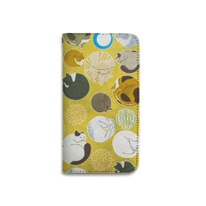 【期間限定全品ポイント10倍】手帳型 スマホケース ベルトなし 全機種対応 携帯ケース マグネットなし 猫 寝る ドット 水玉 丸 水彩 かわいい スマートフォン ケース iPhone17 Pro Max Plus 16 15 14 X