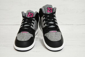 NIKE JORDAN 1 FLIGHT 4 PREM GP COOL GREY/VIVID PINK-BLACK-WHI �i�C�L �W���[�_�� 1 �t���C�g 4 �v���~�A��