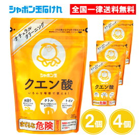 シャボン玉 クエン酸 300g 2個 4個 水あか 黄ばみ ポット ケトル 水回り シンク シャボン玉石けん