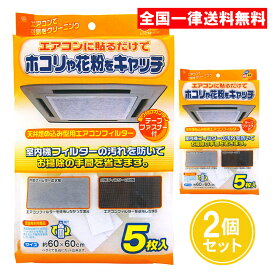 ワイズ 天井埋込型エアコンフィルター 5枚入 2個セット 天井埋め込み型用 エアコンフィルター EC-003 業務用エアコン フィルター