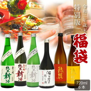 日本酒セット 限定福袋【年末特別版】720ml×6本セット送料無料(クール便)※12/18(金)以降随時出荷