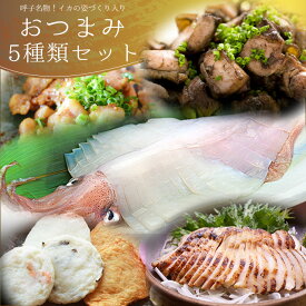 父の日 ギフト おつまみセット 5種類入 呼子イカの姿づくり 鶏の炭火焼き サラダチキン 九州 冷凍 ギフト