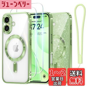 yzMeifigno P[X iPhone 16 6.1C`p [MagSafeΉ] [XN[veN^[2] [Ob^[J[h&XgXgbv] TEhYی iPhone 16 P[Xp O[