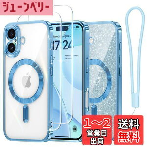 yzMeifigno P[X iPhone 16 6.1C`p [MagSafeΉ] [XN[veN^[2] [Ob^[J[h&XgXgbv] TEhYی iPhone 16 P[Xp XJCu[