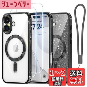 yzMeifigno P[X iPhone 16 6.1C`p [MagSafeΉ] [XN[veN^[2] [Ob^[J[h&XgXgbv] TEhYی iPhone 16 P[Xp ubN