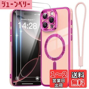 yzMeifigno iPhone 16 Pro Max P[XA[MagSafe Ή][XgXgbv & 2X XN[veN^[][TEh NJی] 16 Pro Max ppL[g OWA[ bLP[X