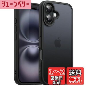 yzJETech iPhone 16 Plus 6.7C`p }bgP[X ϏՌ~^[O[h̗ی ̔w X}zJo[ wh~ (ubN)