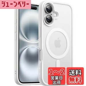 yzJETech iPhone 16 6.1C`p }Olbg P[X MagSafeɑΉ ̃}bgw ^ ϏՌ Jo[ (zCg)