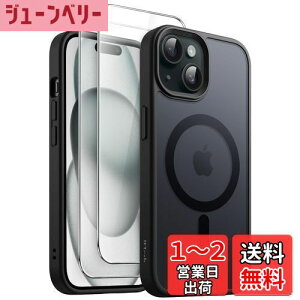 yzJETech 3 in 1 iPhone 15 6.1 C`p }Olbg P[X 2KXtBt MagSafeΉ }bgobN ϏՌX}zJo[ (ubN)