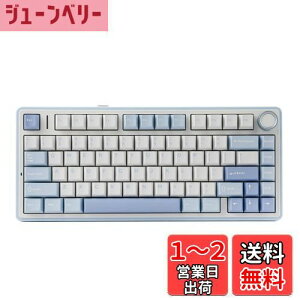 yzEPOMAKER x Aula F75 Q[~OL[{[h KXPbg JjJL[{[h 5wpbhmut 75% CX zbgXbpu Bluetooth/2.4GHz/USB-C RGB ZKF؎擾 (Sea Salt Blue, L