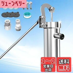 【送料無料】kilogorge 井戸ポンプ 手動 【アップグレードの強化】手押しポンプ井戸 手動ポンプ、 より高く、より厚いポンプボディ 一体ベース、井戸ポンプ 手押し ステンレス製 手動ポンプ