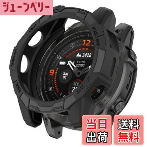 yzSHEAWA for Fenix 7X Pro P[X Jo[ یP[X ݊i Epix Pro 51mm TPUS یJo[ ϏՌ ANZT[ (ubN)