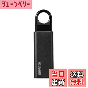 �y���������z�o�b�t�@���[ BUFFALO �m�b�N�X���C�h USB3.1(Gen1) USB�������[ 64GB �u���b�N RUF3-KS64GA-BK