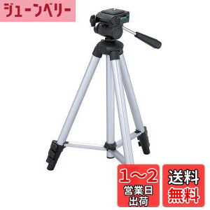 【送料無料】ハクバ HAKUBA 4段三脚 ビデオカメラ対応 W-312 シルバー 三脚ケース、クイックシュー付属