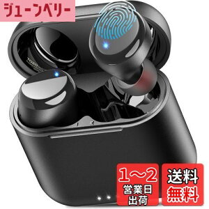 【送料無料】TOZO T6 ワイヤレスイヤホン 2025 極上の音体験 迫力かつ繊細な音 音漏れ防止 IPX8完全防水 Bluetooth 低遅延 カスタムEQ 専用アプリ対応 長距離 接続瞬時 自動ペアリング タッチ制御