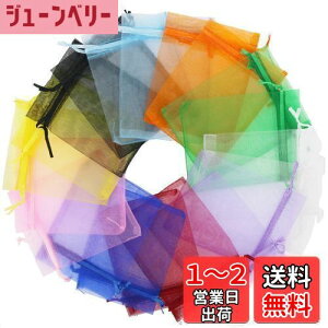 【送料無料】Fushing 100枚 オーガンジー巾着袋、ギフト、小物入れラッピング 10*12cm(10色)