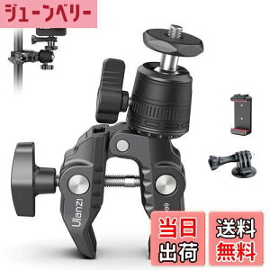 �y���������zUlanzi �X�[�p�[�N�����v 360°�_�� �J�����}�E���g 1/4�l�W �J�����z���_�[ Gopro�p �ɂݖh�~ �I�o�T�~�N�����v ���j�^�[�T�|�[�g/�t�����j�^�[/�A�N�V�����J����/��჌�t/���]��