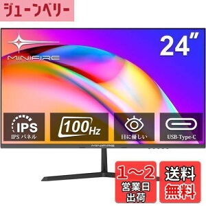 yzMinifire 24C` j^[ IPS fBXvC 100Hz tHD HDR10 u[Cgy tbJ[t[ VESAΉ t[X HDMI USB Type-C Xs[J[t (MF24X3Aj