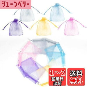 【送料無料】KAMMAK オーガンジー 巾着 小さめ 100 枚入 プレゼント 袋 オーガンジー巾着袋 5色 ポプリ 袋 ラッピング 巾着 小 袋 透明 ミニ バレンタイン 袋 ギフト用ラッピング袋 プチギフト