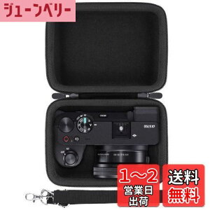 【送料無料】(ケースのみ)ソニー SONY ミラーレス一眼カメラ α6400/α6700(16-50mmレンズ SELP1650に対応)専用収納ケース-Aenllosi