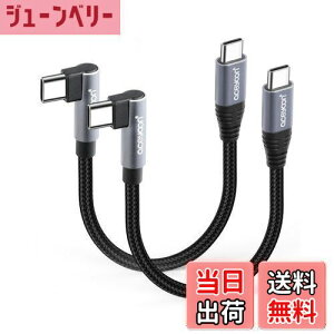 yzaceyoon USB C P[u Z 10cm Type-C L 2{ ő100W }[d ^CvC PL^ 10Z` 480Mbps f[^ CtoC P[u 90x  IX-IX 0.1M for iPhone16 15 V[Y for Galaxy ȂǂU