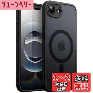 yzJETech iPhone 16e 6.1C`2025p }Olbg P[X MagSafeɑΉ ̃}bgw ^ ϏՌ X}zJo[ (ubN)