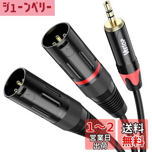 yz3.5mm to xlr×2CVeetop 2xlr 3.5mm ϊC3.5mm to 2XLR (IX) }CNP[u 3.5mm trs to xlrIXϊP[u 3.5mm (1/8 Inch) XeI(IX) to XLR (IX)ϊP[u 3m