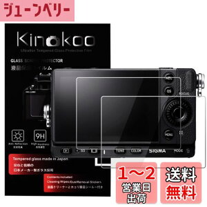 【送料無料】kinokoo SIGMA fp L/fp 保護フィルム,SIGMA fp L/fp 専用保護フィルム 硬度9H 高透過率 耐指紋 気泡無し 強化ガラス 厚さ0.25mm 2枚セット(fp L/fp)