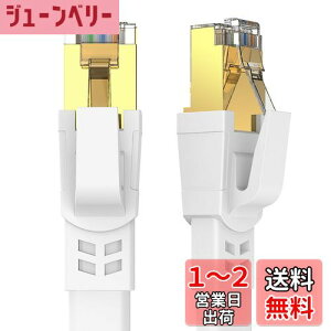 【送料無料】Ankuly CAT8 LANケーブル カテゴリー8 ウルトラフラットケーブル 40Gbps/2000MHz ランケーブル やわらか FTPシールド イーサネットケーブル サーバー 企業様向け 業務用 屋外用 CAT8準拠 (1