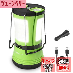 【送料無料】Lepro ランタン ledランタン キャンプランタン 懐中電灯 2本分離できる 【充電式と乾電池併用/最大33〜66時間点灯/昼光色/高輝度タイプ/防水防滴】 USBケーブルと車用充電器付き 車