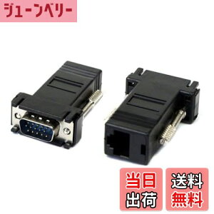 yzCablecc 2pcs VGA ExtenderIXto Cablecc LAN cat5 cat5e rj45C[TlbgXA_v^