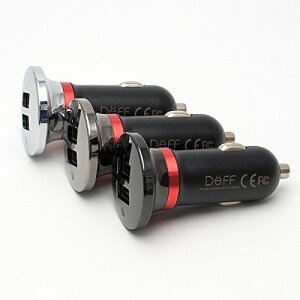 yzDeff USB J[`[W[ VK[ 2|[g 4.8A iPhone7 / 7 Plus / 6 / 6 Plus/iPad/iPod/Android/Xperia/Galaxy S7 EdgeΉ AutoSence/Ciger Charger/DCC-A48AP