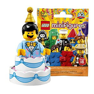 yzS(LEGO) ~jtBMAV[Y 18 P[LjyJzb LEGO Collectable Minifigures Series 18 Birthday Cake Guy y71021-10z