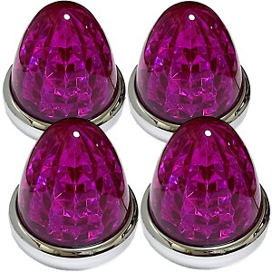�y���������zCustomize 24V �g���b�N�p LED �}�[�J�[�����v �T�C�h �}�[�J�[ 8�ʃN���X�^���J�b�g�d�l 16LED ���b�L�����O �ėp 4�� �Z�b�g �u���[/�C�G���[/���b�h/�z���C�g �e�F