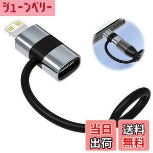 �y���������zlightning usb-c �ϊ��A�_�v�^ typec lightning �ϊ� 2���� ���@��Ή� USB-C����/iPad/iPhone 60W PD�����[�d �M�ی�݌v �[�d&�����\ �ő�480Mbps�]�����x �A���~����➑� �F�F���C�g�j���O