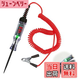 【送料無料】検電器 検電テスター DC3-120V ペン型 コード付 車用 デジタル電圧テスター 直流電圧検出 極性判定機能付 自動車整備 回路テスト 性能テスト機能を備え 車載電気系統点検ツール 色：黒