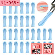 【送料無料】耳かき シリコン 30本セット 耳スプーン ブルー ソフトチップ 耳掻き 耳掃除 交換用 汎用設…