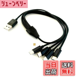�y���������zF.Wave�y �[�d & �f�[�^�]�� Type C �l�҃P�[�u�� 50cm ���F �z 1�{�� USB�[C �X�}�z �^�u���b�g��4�䓯���ɏ[�d TypeC �X�v���b�^�[�P�[�u�� ����P�[�u�� �f�[�^�ʐM 4 in 1���֗� USB�P�[