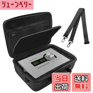 �y���������zMusiin �I�[�f�B�I�C���^�[�t�F�[�X�P�[�X ���j�o�[�T���I�[�f�B�I Apollo x4 Gen 2 Essentials�Ή� �X�g���b�v�t�� UA Apollo x4 Heritage Edition ����ی� �F�F�u���b�N�A�T�C�Y�FCompact