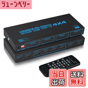 �y���������zavedio links HDMI�}�g���b�N�X �F�F4K@60Hz HDMI�}�g���b�N�X 4����4�o�́A�T�C�Y�F4K60Hz 4����4�o��